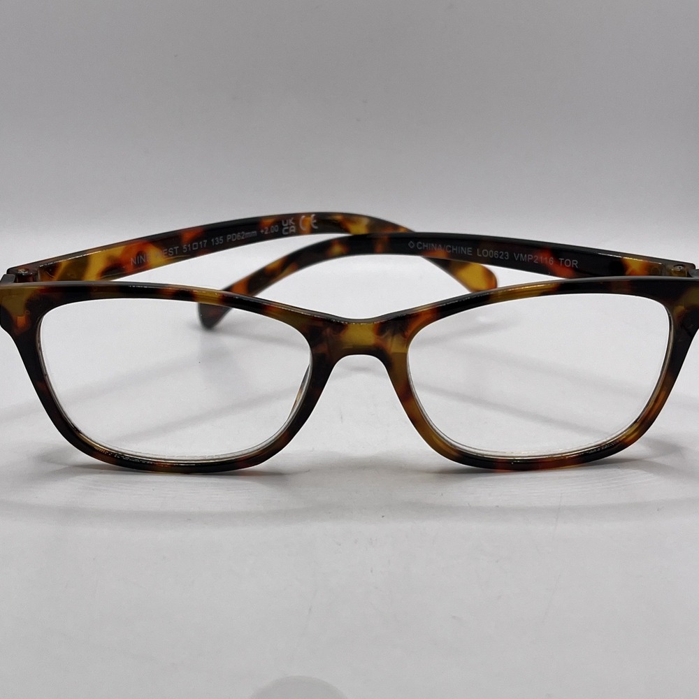 Nine West Eyeglasses Brown Tortoise 51-17-135 Frames +2.00